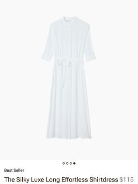 Summersalt Silky Luxe Long Effortless Shirtdress Cover-up